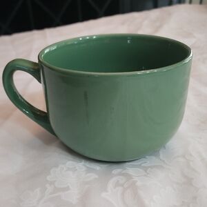 Green Ceramic Soup Mug